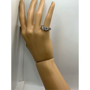 Sterling Silver Simulated Red Diamond Ring